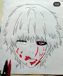 Curso Online De Desenho Sem Mensalidades Tokyo Ghoul Drawing Tokyo Ghoul Anime Anime Drawings Boy