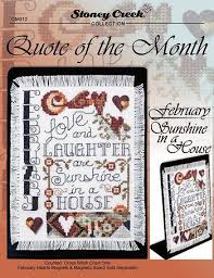 Check spelling or type a new query. Quote Of The Month February Sunshine In A House Cross Stitch Sayings Cross Stitch Flowers Cross Stitch Patterns
