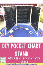Pocket Chart Stand Diy 3 Sided Pocket Chart Stand