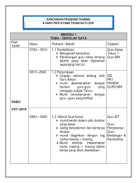 Pada pembahasan sebelumnya, kita telah membahas materi tentang. Jadual Transisi Minggu 1
