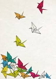 Cranes Origami Art Print Origami Art Crane Drawing Art Prints
