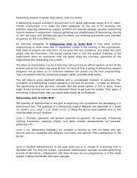 Networking Support Engineer Description Jobs And Salary By Evisions - Issuu