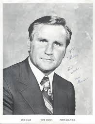 A true legend￼ Shula played defensive back during his playing career in the  1950s. This photo was taken in 1957, when he played with the Washington  Redskins. ￼