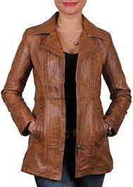 Chic Brandslock Womens Long Leather Jacket Genuine Sheepskin Womens Winter Clothing 144 Leather Jackets Women Womens Long Leather Jacket Real Leather Jacket