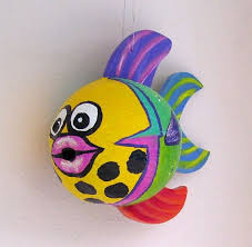 Pin By Jacque Eccles On By The Sea Coconut Shell Crafts Palm Frond Art Painting Crafts