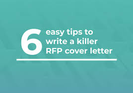 How To Write A Killer Rfp Cover Letter Template Examples Tips