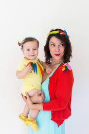 Mommy And Me Costume Idea Birds Of A Feather Lovely Indeed Mom Baby Halloween Costumes Diy Baby Halloween Costumes Baby Halloween Costumes