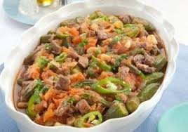 صينية بامية باللحمة المفرومة Recipe Lamb Recipes Recipes Food