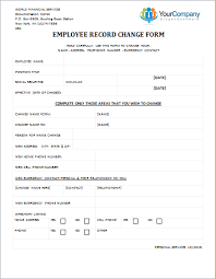 Changes to pay structure are among the most difficult to discuss because. Employee Record Change Form Editable Printable Word Template Word Excel Templates