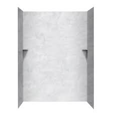 Swan Ice Panel Kit Shower Wall Surround 60 In X 36 In Lowes Com Shower Walls Surrounds Shower Wall Shower Wall Kits