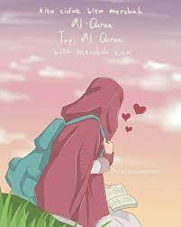 51 gambar kartun muslimah memegang al quran hd gambar kantun. Pin On Kartun Muslimah