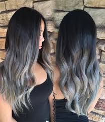 Black And Silver Ombre Grey Ombre Hair Natural Wave Black Root Grey Ombre Hair Black Hair Ombre Brown Ombre Hair