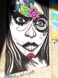 Obra: catrina Técnica: gis pastel...