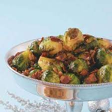 Maple Bacon Glazed Brussel Sprouts Veggie Dishes Vegetable Dishes Recipes
