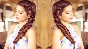 They help diversify your daily look without unwinding multiple braids. Hairstyle For Medium To Long Hair For Prom Party Indian Hairstyles Side Dutch Braid Hairstyle Youtube