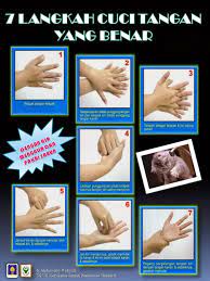 Cara menggambar poster cuci tangan pakai sabun. 7 Langkah Cuci Tangan Menurut Who Pdf