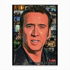 I Am Nicolas Cage Canvas Print by Graphic Japanese