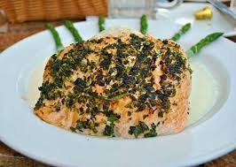 The Cheesecake Factory Herb Crusted Salmon Crusted Salmon Recipes Herb Crusted Salmon Recipe Recipes