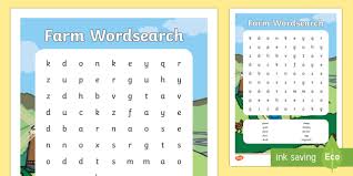 It can be used for word jumble puzzles, scrabble, various puzzles from newspapers / magazines, and other word games. Farm Themed Differentiated Wordsearch Teacher Made