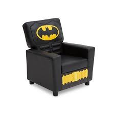 Dc Comics Batman Youth High Back Upholstered Chair By Delta Children Walmart Com Batman Furniture Upholstered Kids Chair Batman Room