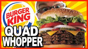 Burger King Secret Menu Item Quad Whopper W Bacon And Cheese Food Review Drive Thru Test Youtube