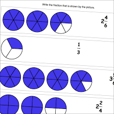 Math Worksheets Fraction From Drawing Free Printable Math Worksheets Math Worksheets Free Fraction Worksheets