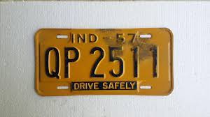 Vintage 1957 Indiana License Plate 1957 License Plate Etsy License Plate Vintage License Plates Plates