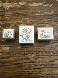Lot Of 3 Stampin Up Bridal Or Baby Shower Rubber Stamps Ebay