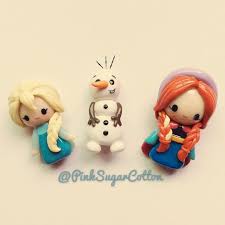 Pocket Cuties Frozen Set going to their new home! @hollycopter10  #polymerclay #cute #chibi #charm #pocketcuties #frozen #anna #elsa #olaf
