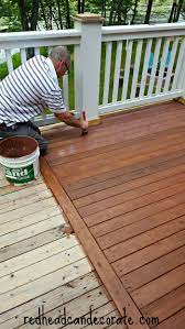It's perfect in offering durability to wooden structures in salty and high humid regions. Thompson S Waterseal Deck Makeover Redhead Can Decorate