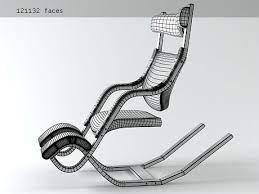 gravity balans 3d model by design connected wood chair diy steel frame furniture funky chairs