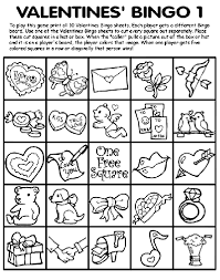 Valentine's day coloring pages for eco friendly kids? Valentines Bingo 1 Coloring Page Crayola Com