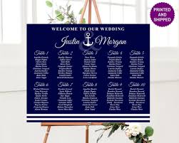 Nautical Seating Chart In 2019 Reception Seating Chart
