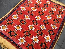 Jahrgang Teppich 5 0 X 3 5 Ft 151 X 105 Cm Halb Antike Boho Boho Stil Marokkanischen Stammes 5 X 3 Teppich Rot Weiss Orange Blau Moroccan Berber Rug Bohemian Rug Tribal Rug