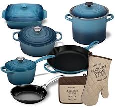 Le Creuset 12 Piece Basic Kitchen Essentials Cookware Bundle Marine Basic Kitchen Kitchen Essentials Cookware Set Stainless Steel