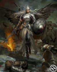 In norse mythology, a valkyrie is one of a host of female figures who choose those who may die in battle and those who may live. Valkyrie From Mobius Final Fantasy Anjo Guerreiro Valkirias Arte Fantastica