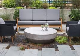 Concrete outdoor coffee & side tables : Werner Table Outdoor Concrete Coffee Table