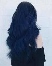 Im not a professional but mine is dark brown and i've dyed my hair blue several times. Dark Blue Hair Tumblr