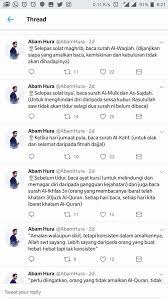 Perkongsian hari ini adalah tentang cinta suami. Sajasembang Amalan Surah Pilihan Harian Mengikut Waktu Facebook