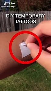 Pin By Abigail Downing On Do It Yourself Video In 2020 Diy Temporary Tattoos Easy Diy Art Useful Life Hacks