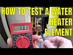 how to test a water heater element youtube