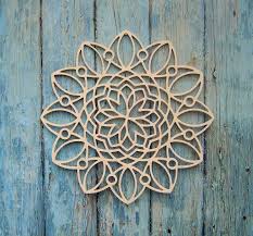 Wooden Mandala Roman Mandala Geometric Art Wooden