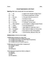 Great Expectations Unit Exam Great Expectations Exam Essay Questions