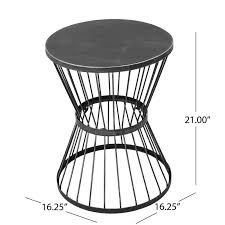 Mebane Iron Side Table Metal Side Table Patio Side Table Outdoor End Tables