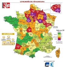 Ecologie Les Cinq Departements Bretons Exemplaires Carte De France Departement Bretagne Cartographie