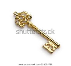 Happy cartoon black business man holding up a key to success. Shutterstock Puzzlepix