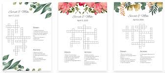 We did not find results for: 50 Clues Ideas For Your Wedding Crossword Puzzle Perfect Crosswords Blog