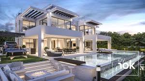 Modern Villa Designed By Kristina O Brateng And The Architect And Construction Modern Villa Design Luxury Homes Dream Houses Dream House Exterior