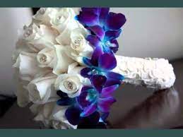 .bridal bouquets silk roses wedding bouquets for bridesmaids decoration weddings & events » wedding accessories ✓free shipping worldwide! Blue Orchid And Rose Bouquet Beautiful Collection Of Flower Bouquet Pictures Youtube