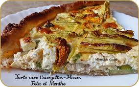 Tarte Aux Courgettes Fleurs Feta Et Menthe Miechambo Cuisine En 2020 Tarte Courgette Recette Avec Pate Brisee Alimentation